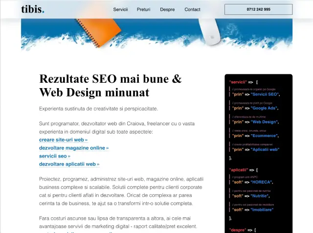 Realizare Site Web Tibis